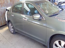 2009 HONDA ACCORD, OLIVE, EX-L MODEL, 3.5L, AT.  A26267